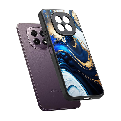 Arctic Flow sleek oppo f29 5g cover with tempered glass back and TPU edges