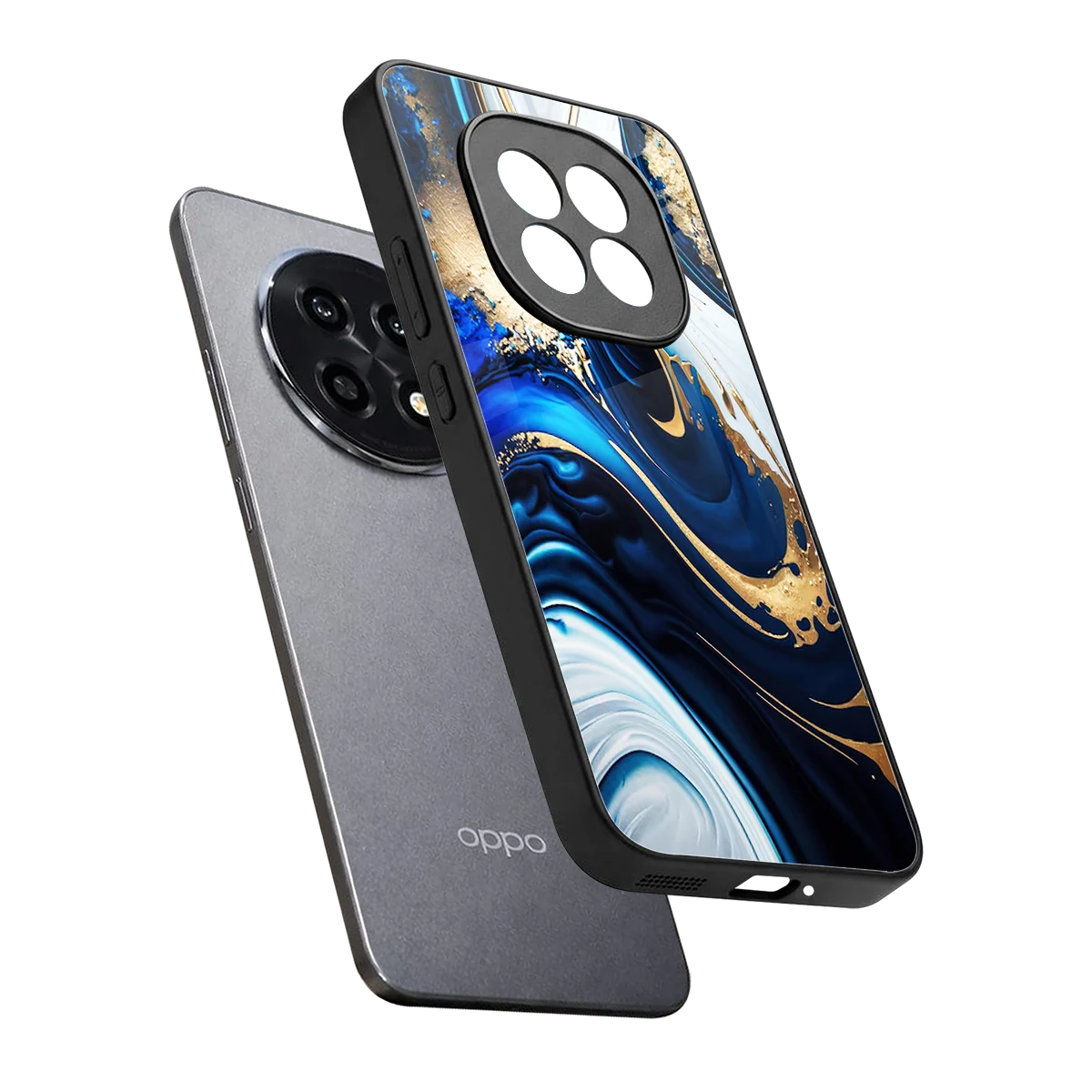 Arctic Flow sleek oppo f29 pro 5g cover with tempered glass back and TPU edges