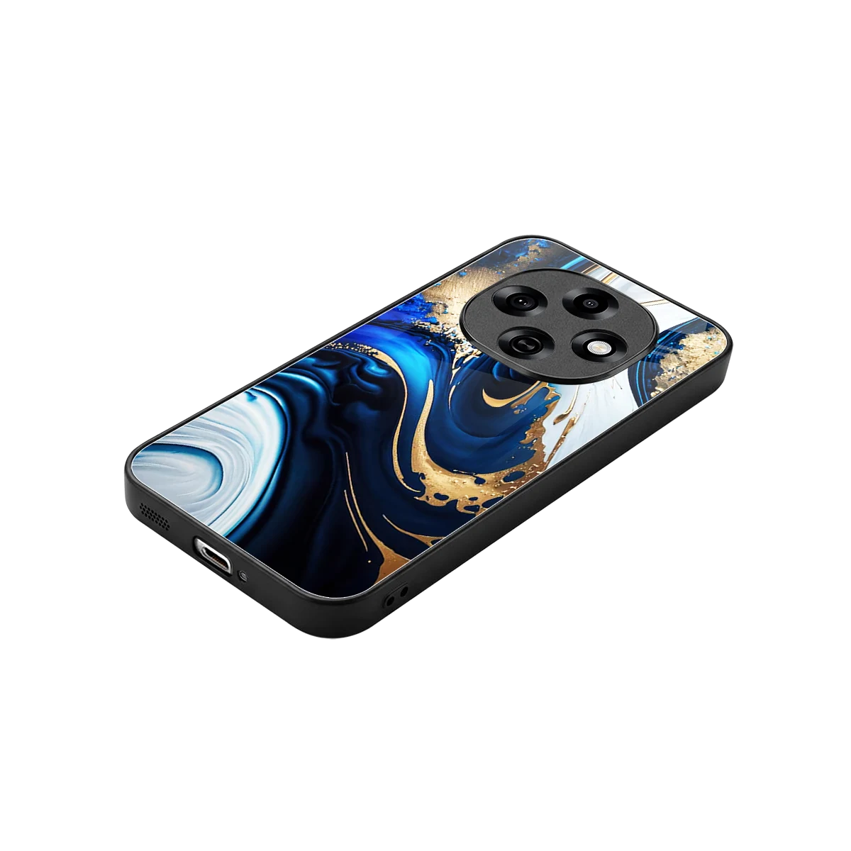Arctic Flow stylish phone case for oppo f31 pro 5g | glossy glass and slim fit
