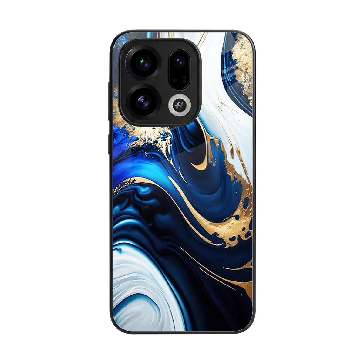 Arctic Flow back phone cover | glass case for oppo find x9