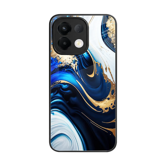 Arctic Flow back phone cover | glass case for oppo k13 5g