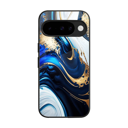 Arctic Flow back phone cover | glass case for google pixel 10