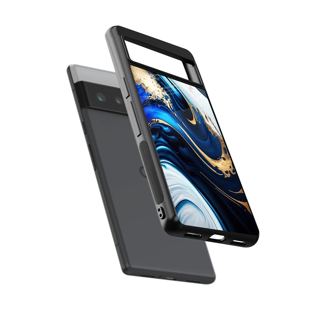 Arctic Flow sleek google pixel 6 pro cover with tempered glass back and TPU edges