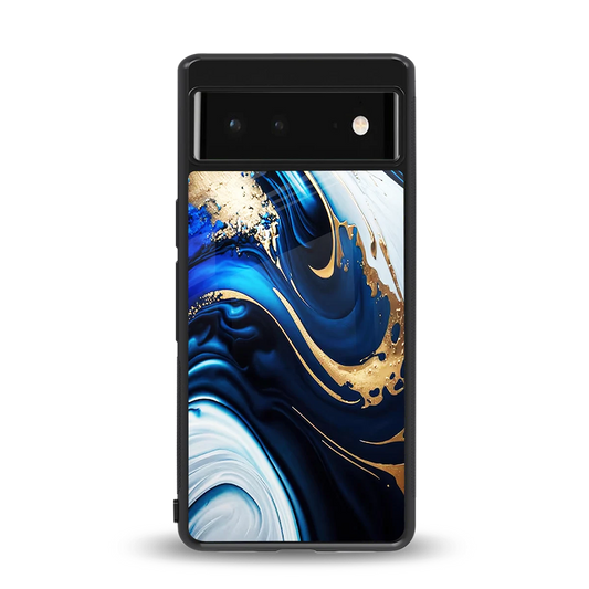 Arctic Flow back phone cover | glass case for google pixel 6a