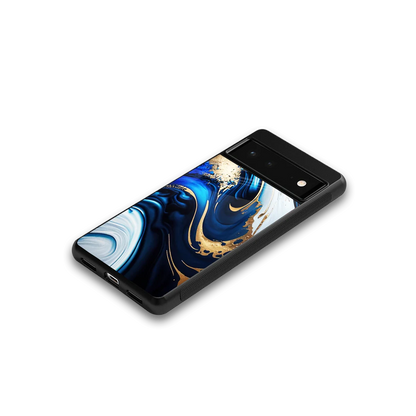 Arctic Flow google pixel 6a mobile cover | shockproof glass phone case