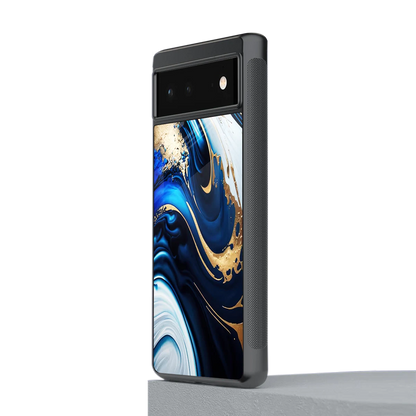 Arctic Flow stylish phone case for google pixel 6 | glossy glass and slim fit