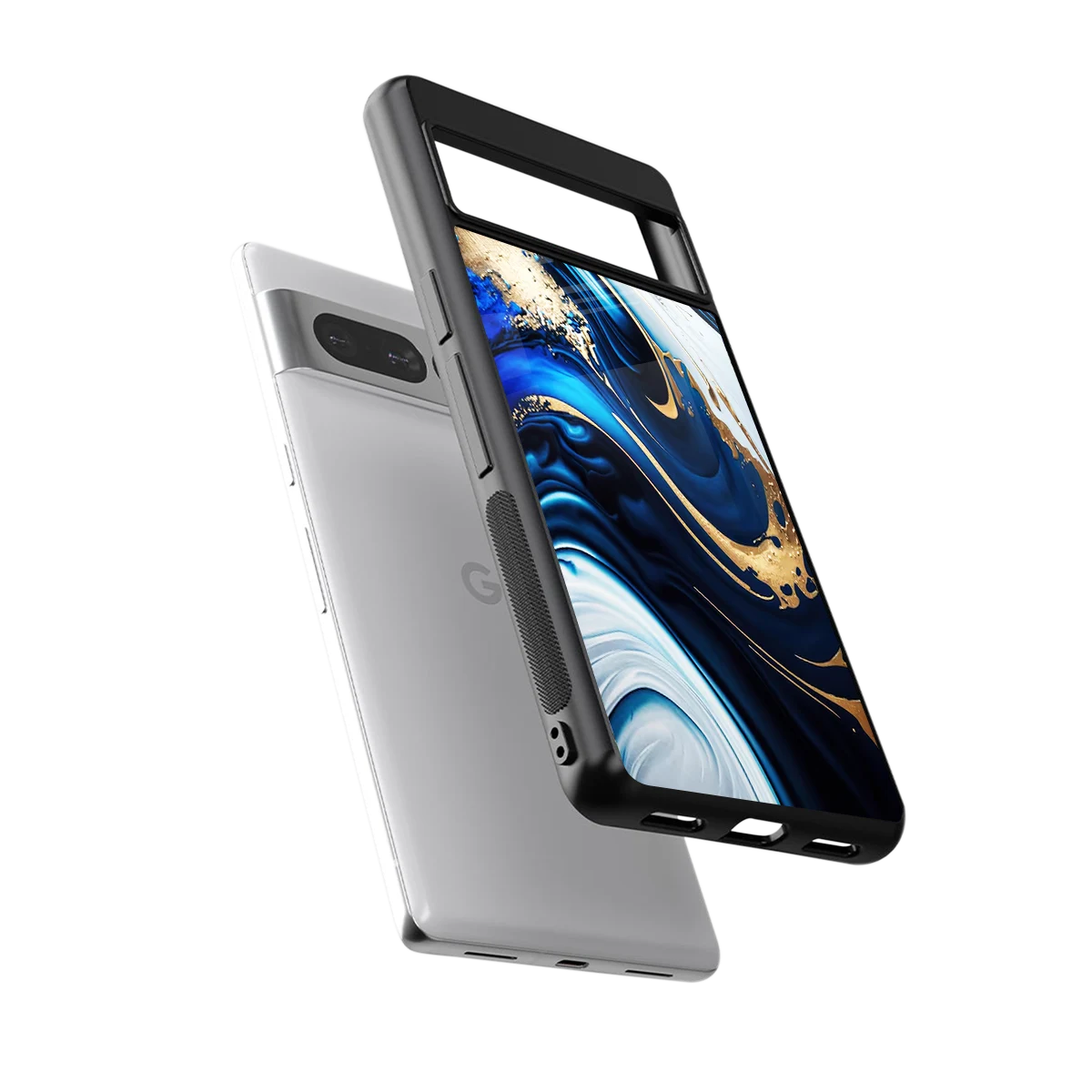 Arctic Flow sleek google pixel 7 pro cover with tempered glass back and TPU edges
