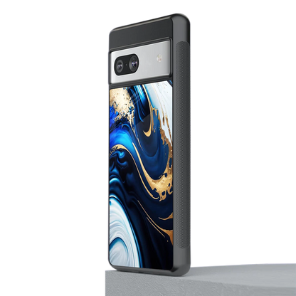 Arctic Flow stylish phone case for google pixel 7 | glossy glass and slim fit