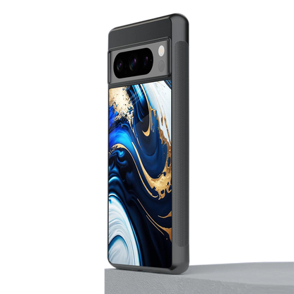 Arctic Flow stylish phone case for google pixel 8 pro | glossy glass and slim fit