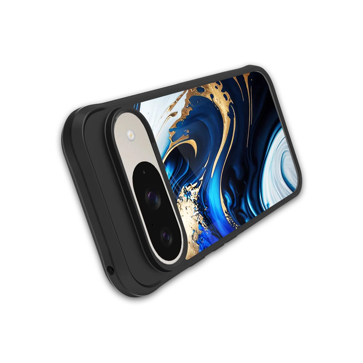 Arctic Flow stylish phone case for google pixel 9 | glossy glass and slim fit