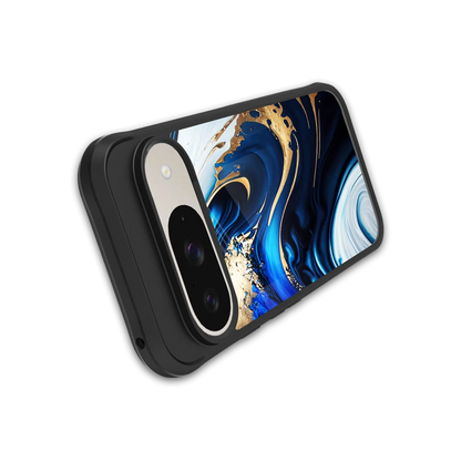 Arctic Flow stylish phone case for google pixel 9 | glossy glass and slim fit