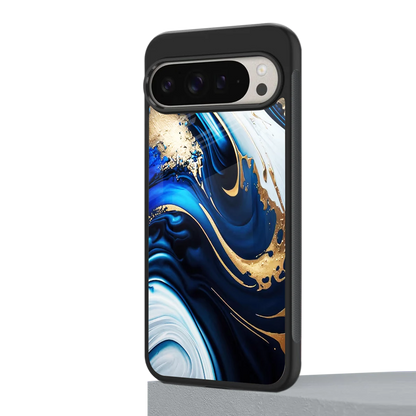 Arctic Flow google pixel 9 pro xl mobile cover | shockproof glass phone case