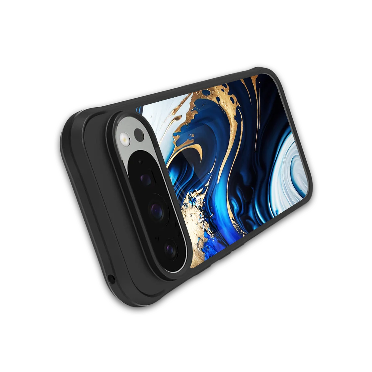 Arctic Flow stylish phone case for google pixel 9 pro xl | glossy glass and slim fit
