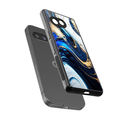 Arctic Flow sleek google pixel 10a cover with tempered glass back and TPU edges