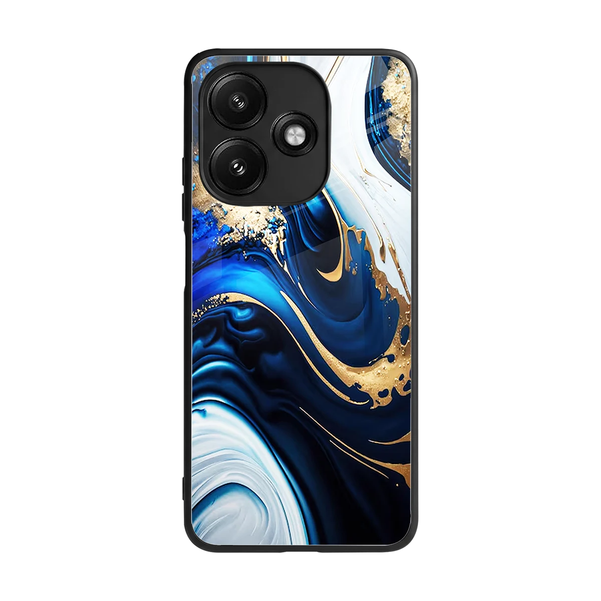 Arctic Flow back phone cover | glass case for redmi 12 5g