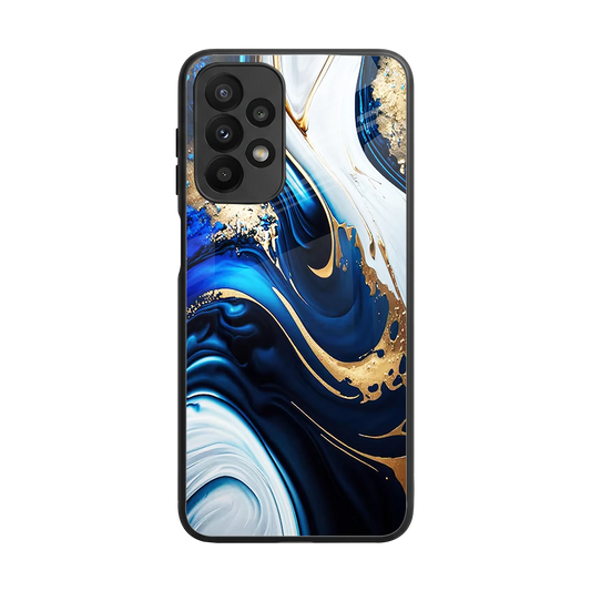 Arctic Flow back phone cover | glass case for samsung galaxy a23