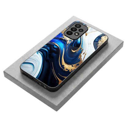 Arctic Flow stylish phone case for samsung galaxy a23 | glossy glass and slim fit