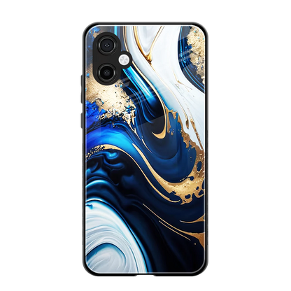 Arctic Flow back phone cover | glass case for samsung galaxy a06 5g