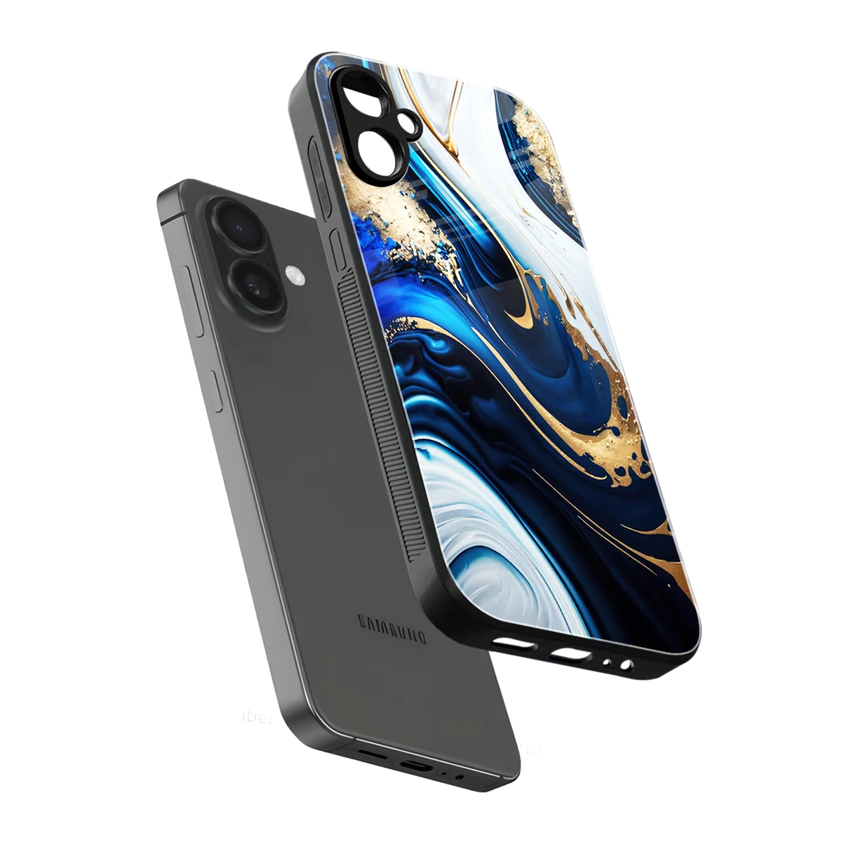 Arctic Flow sleek samsung galaxy a06 5g cover with tempered glass back and TPU edges