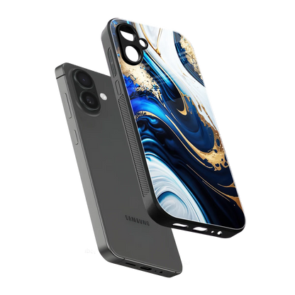 Arctic Flow sleek samsung galaxy a06 5g cover with tempered glass back and TPU edges