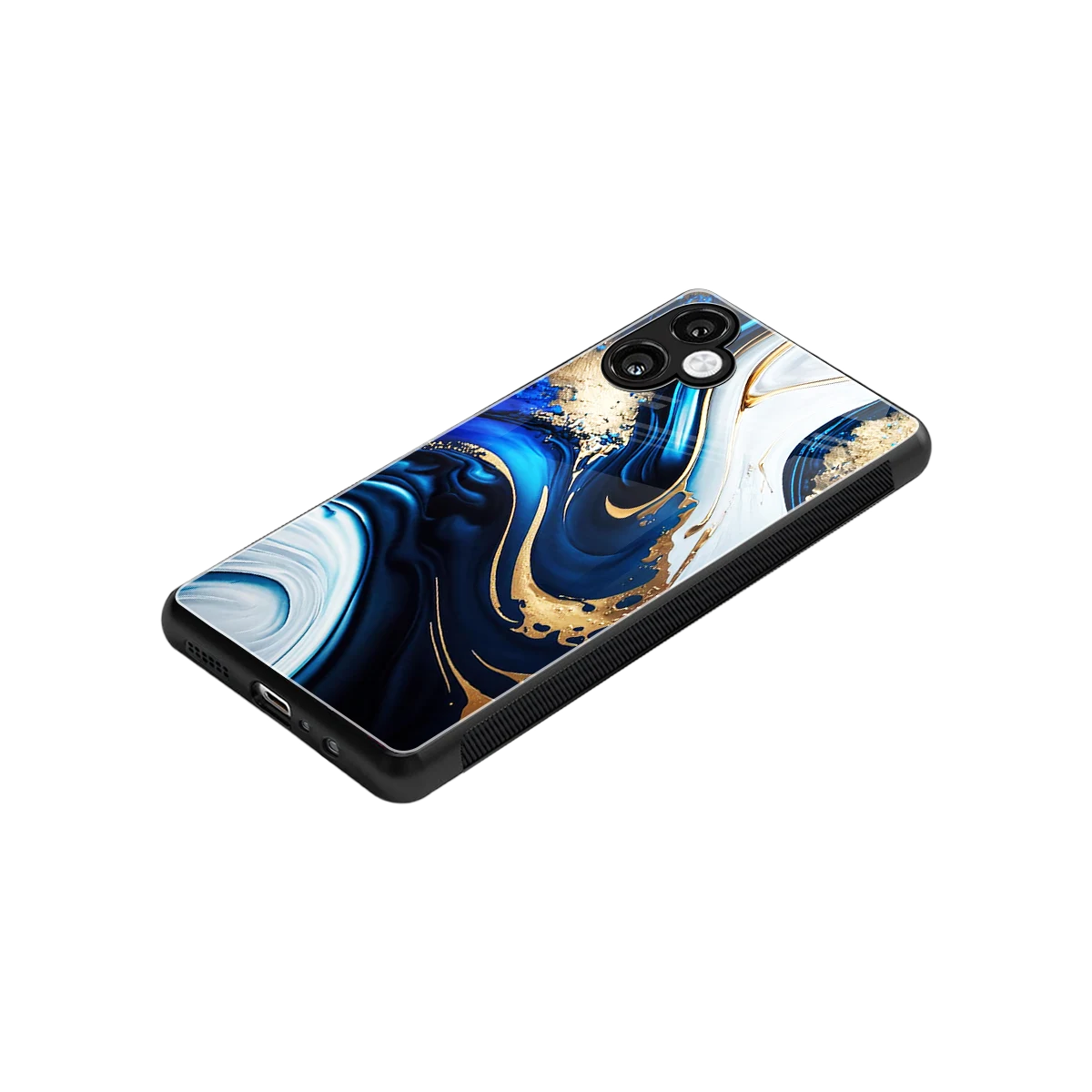 Arctic Flow stylish phone case for samsung galaxy a06 5g | glossy glass and slim fit