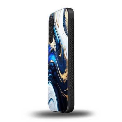 Arctic Flow samsung galaxy m36 5g mobile cover | shockproof glass phone case