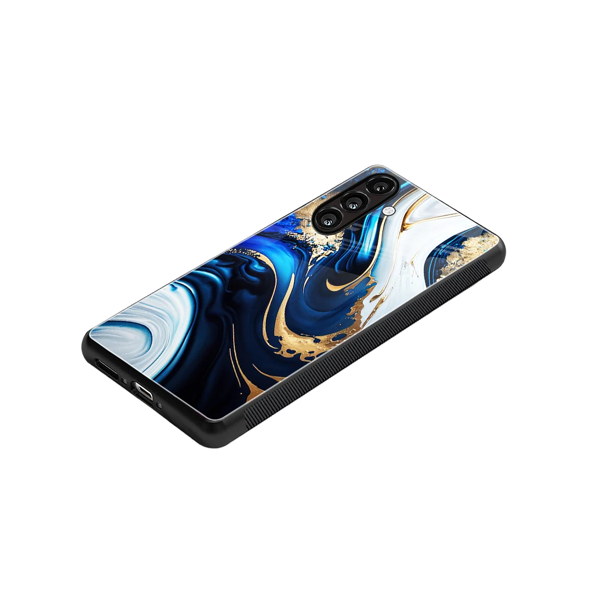 Arctic Flow stylish phone case for samsung galaxy m36 5g | glossy glass and slim fit