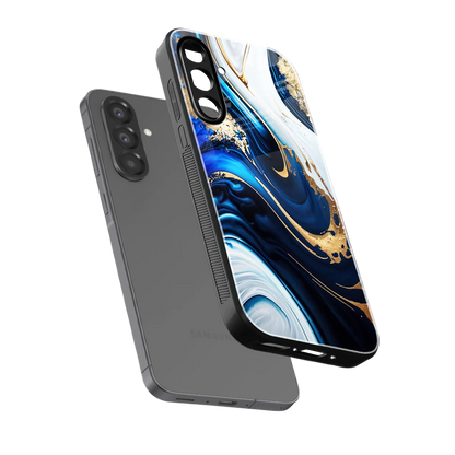 Arctic Flow sleek samsung galaxy a36 5g cover with tempered glass back and TPU edges