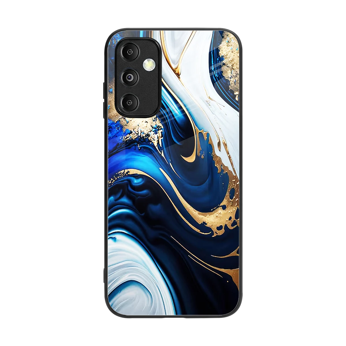 Arctic Flow back phone cover | glass case for samsung galaxy m14 5g
