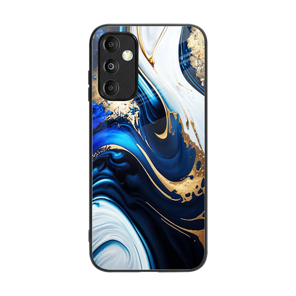 Arctic Flow back phone cover | glass case for samsung galaxy m14 5g