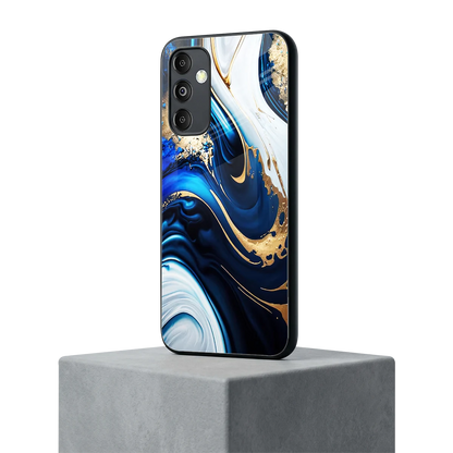 Arctic Flow samsung galaxy m14 5g mobile cover | shockproof glass phone case