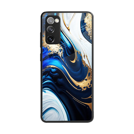 Arctic Flow back phone cover | glass case for samsung galaxy s20 fe