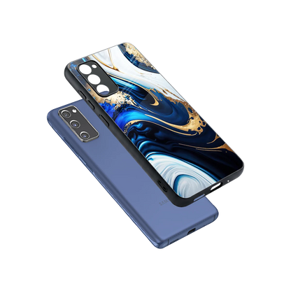 Arctic Flow sleek samsung galaxy s20 fe cover with tempered glass back and TPU edges