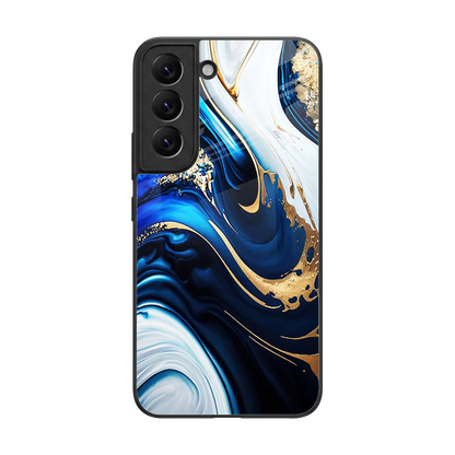 Arctic Flow back phone cover | glass case for samsung galaxy s22