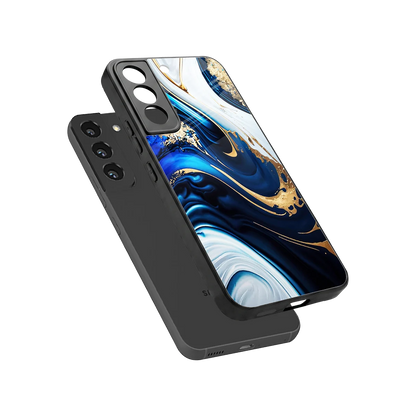 Arctic Flow sleek samsung galaxy s22 cover with tempered glass back and TPU edges