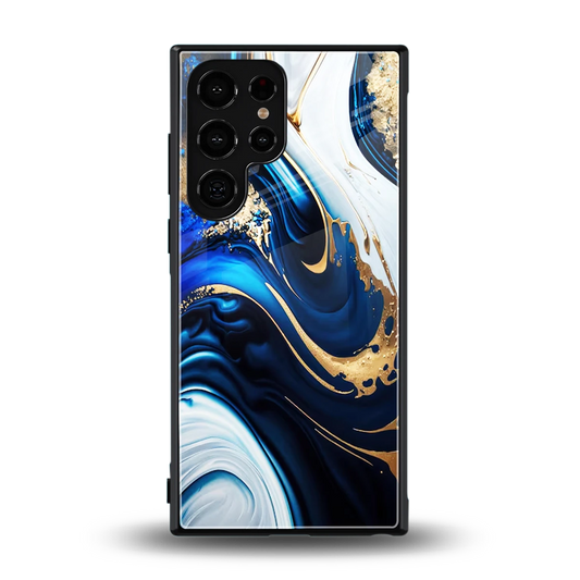 Arctic Flow back phone cover | glass case for samsung galaxy s23 ultra