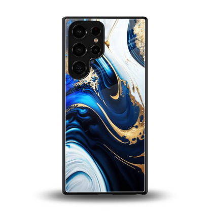 Arctic Flow back phone cover | glass case for samsung galaxy s25 ultra