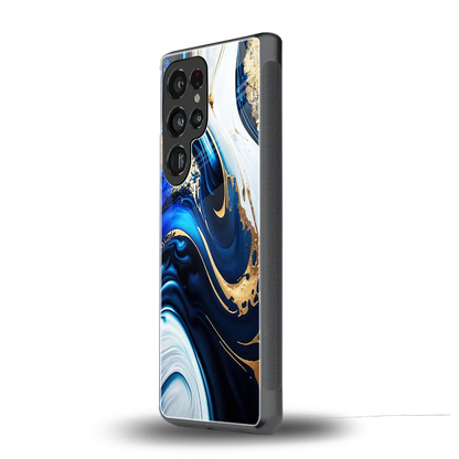 Arctic Flow samsung galaxy s25 ultra mobile cover | shockproof glass phone case