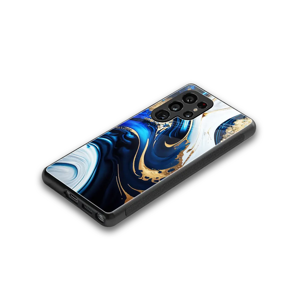 Arctic Flow stylish phone case for samsung galaxy s25 ultra | glossy glass and slim fit