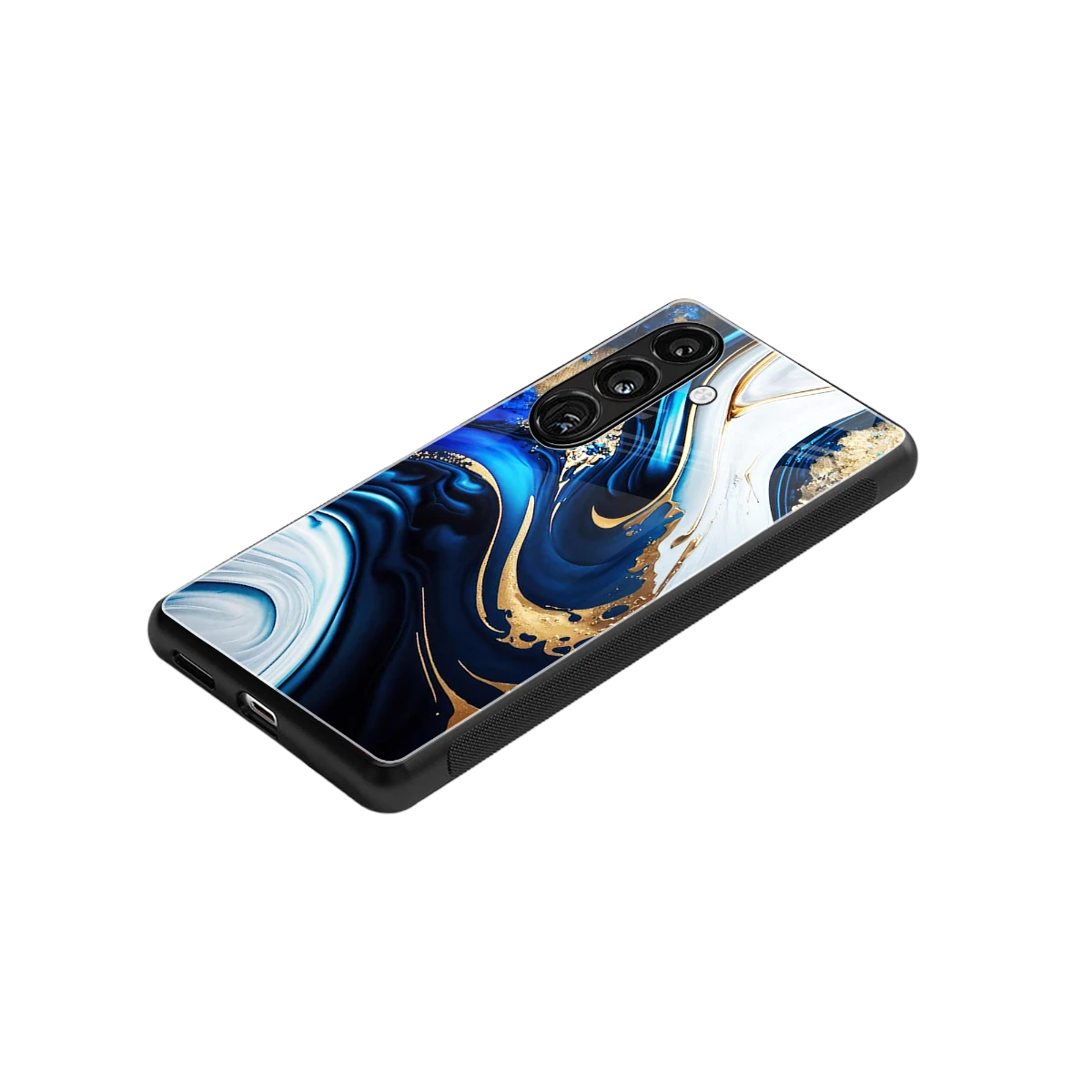 Arctic Flow stylish phone case for samsung galaxy s24 | glossy glass and slim fit