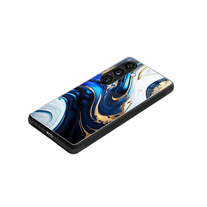 Arctic Flow stylish phone case for samsung galaxy s24 | glossy glass and slim fit