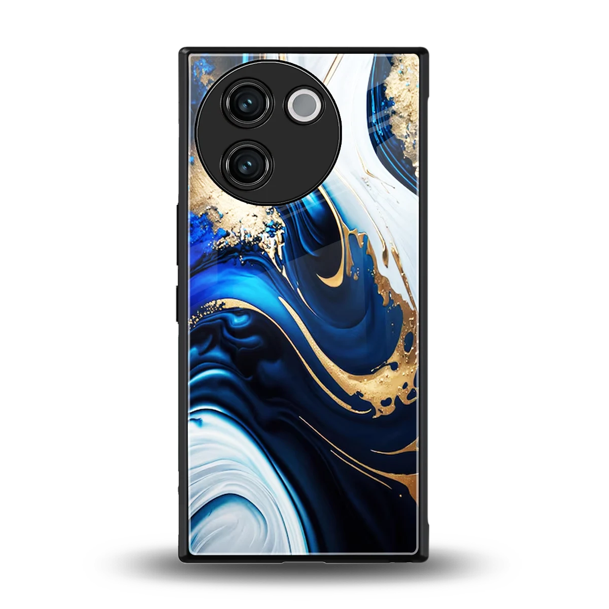 Arctic Flow back phone cover | glass case for vivo v30e