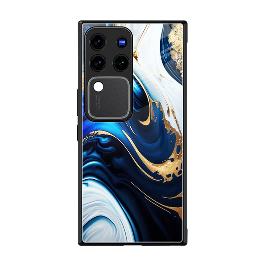 Arctic Flow back phone cover | glass case forvivo v30 pro