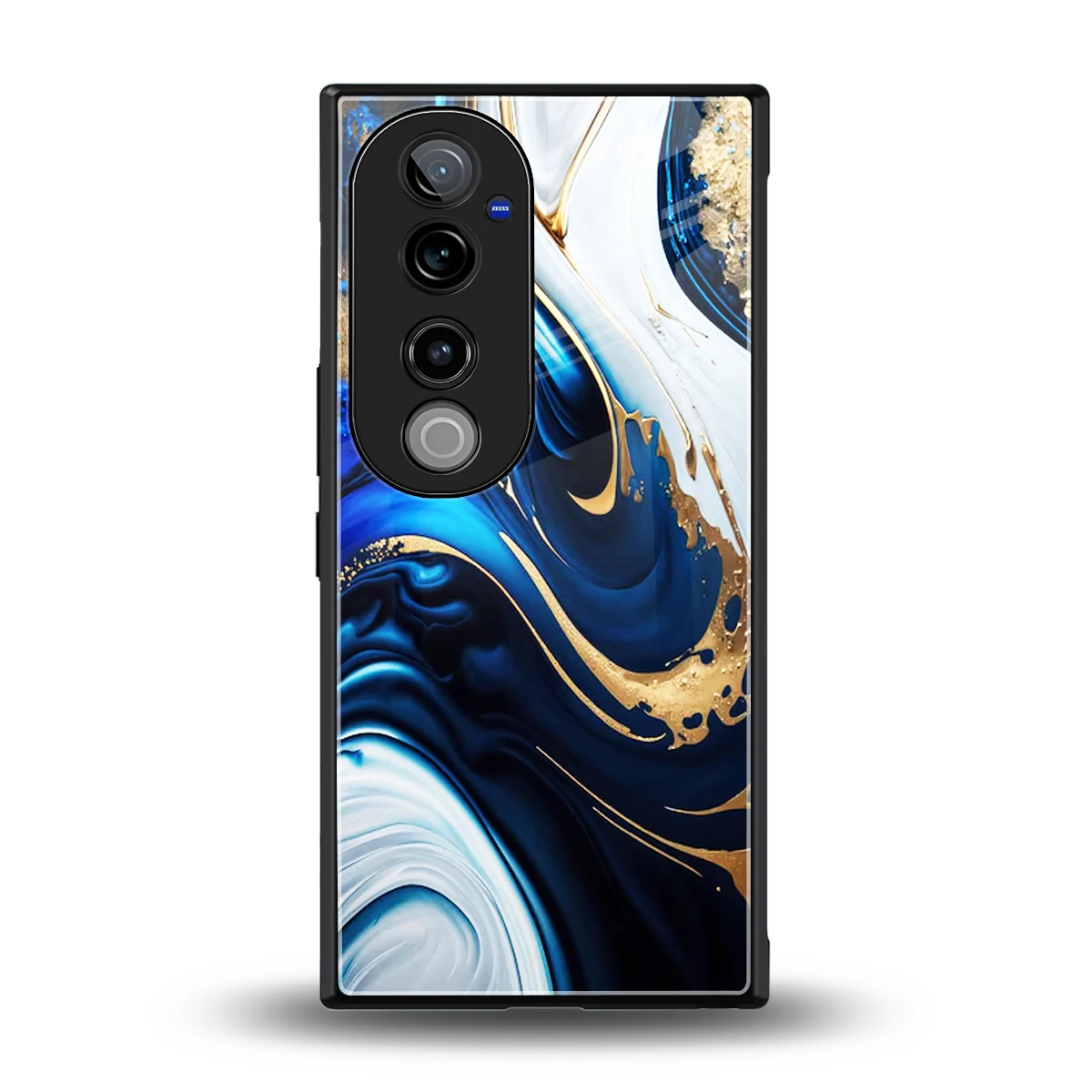 Arctic Flow back phone cover | glass case for vivo v40 pro