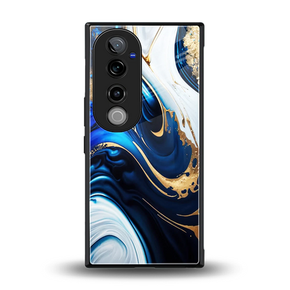 Arctic Flow back phone cover | glass case for vivo v40 pro