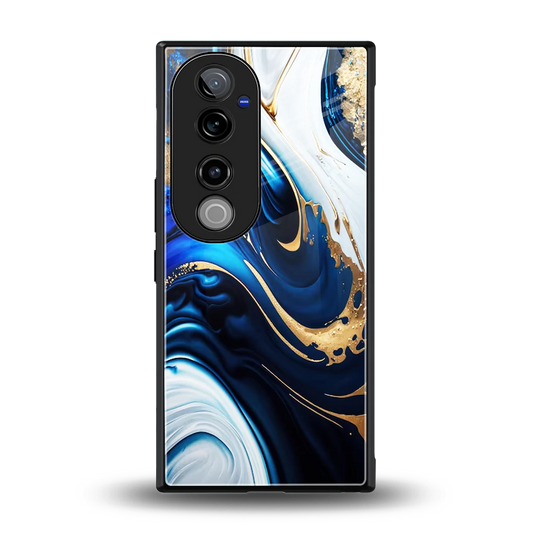 Arctic Flow back phone cover | glass case for vivo v40 pro