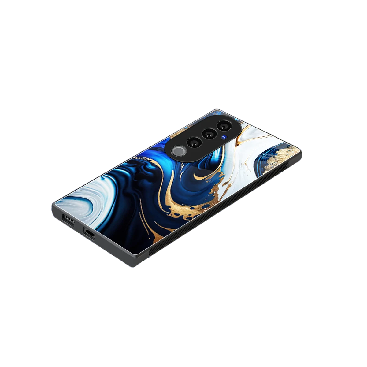 Arctic Flow stylish phone case for vivo v40 pro | glossy glass and slim fit