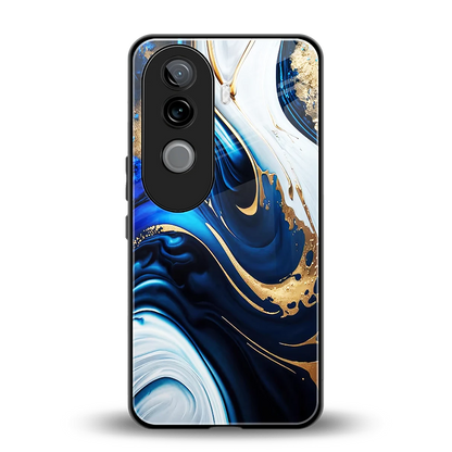 Arctic Flow back phone cover | glass case for vivo v40e