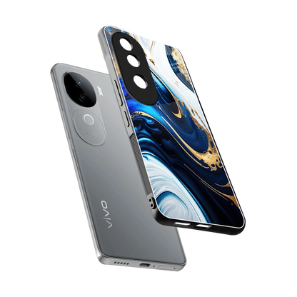 Arctic Flow sleek vivo v40e cover with tempered glass back and TPU edges