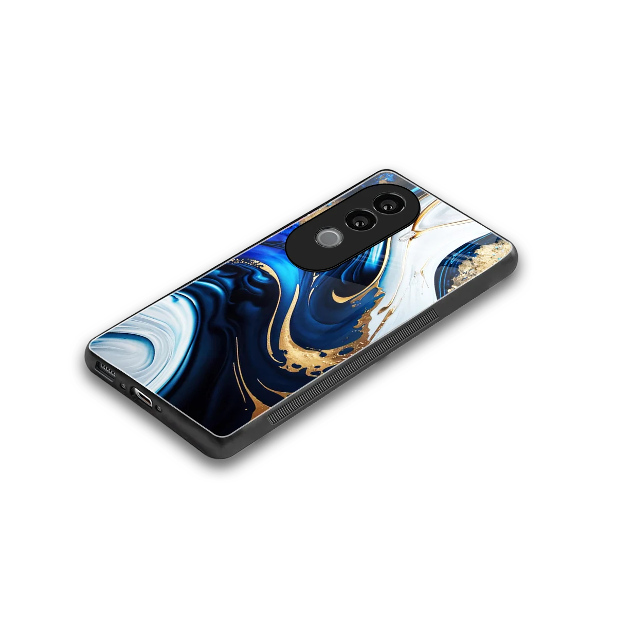 Arctic Flow stylish phone case for vivo v40e | glossy glass and slim fit